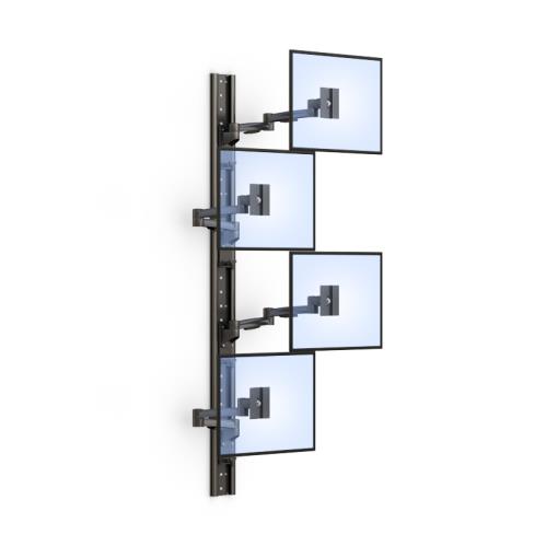 Four Vertical Video Wall MountVideo Wall Mount Support Structure