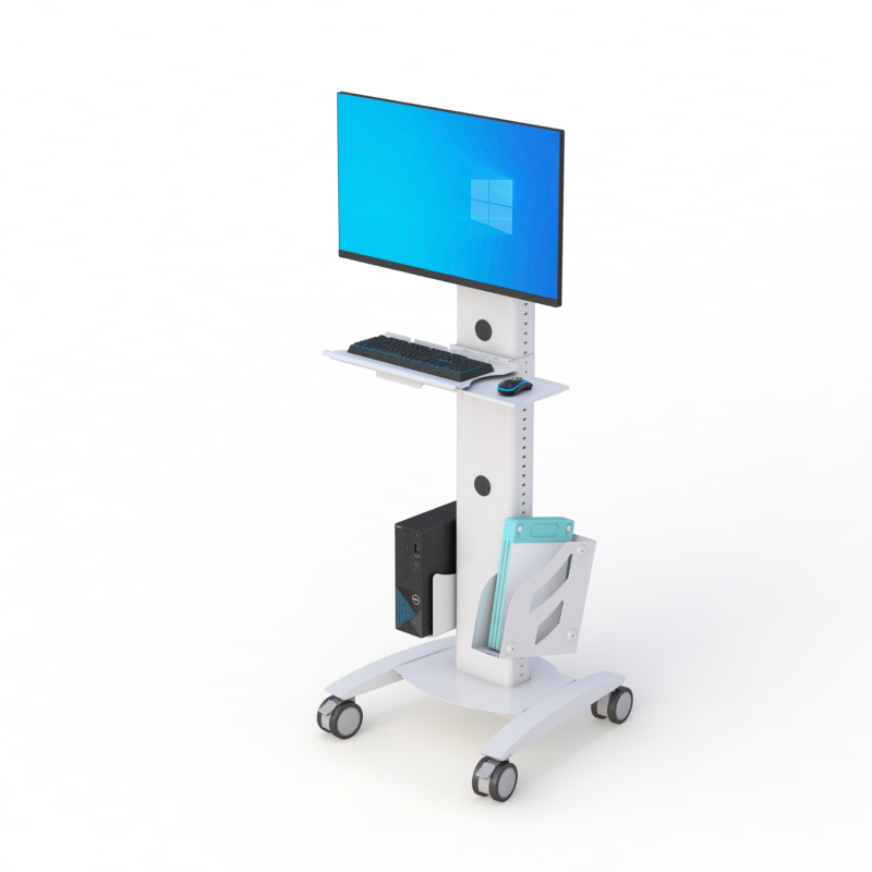 Mobile Computer Monitor Floor Stand
