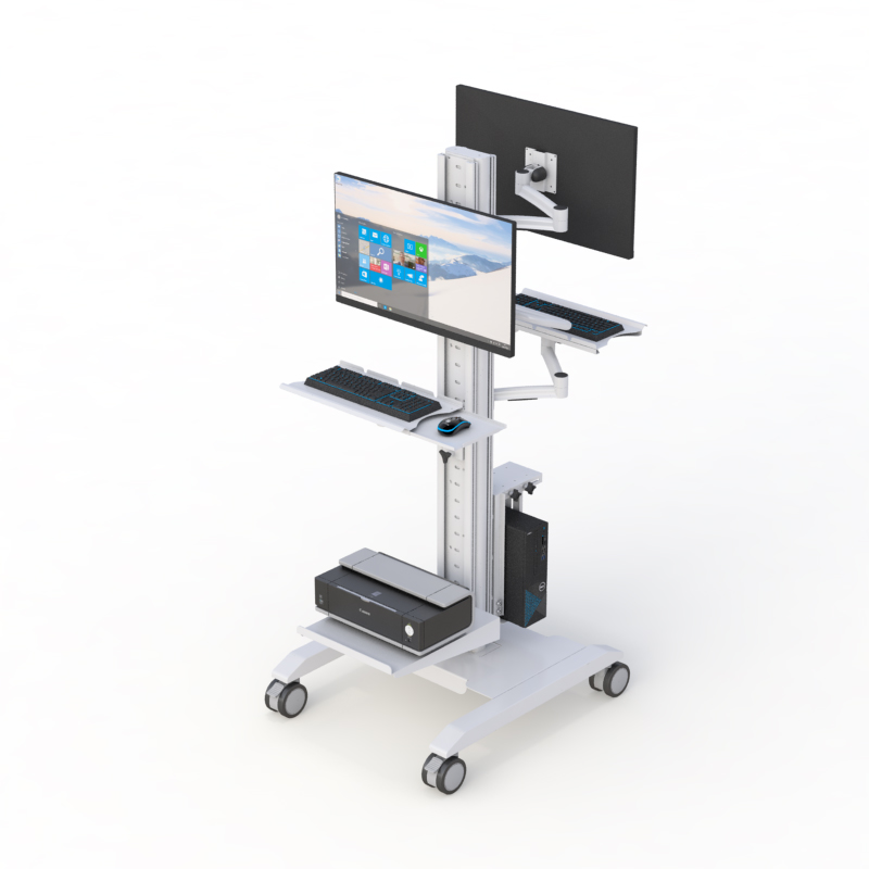 Ergonomic Rolling Computer Stand