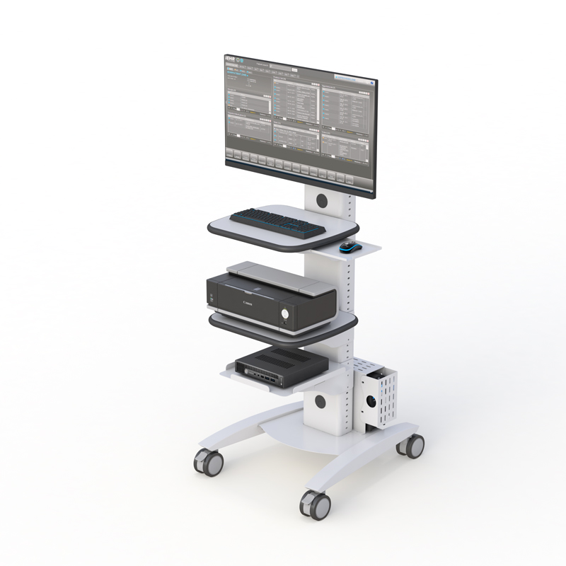 Ergonomic Rolling Computer Cart