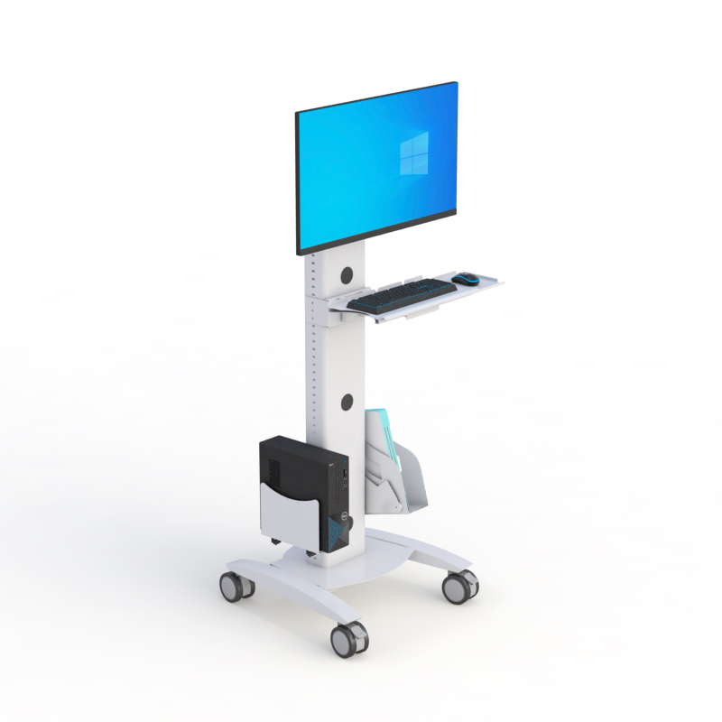 Mobile Computer Monitor Floor Stand