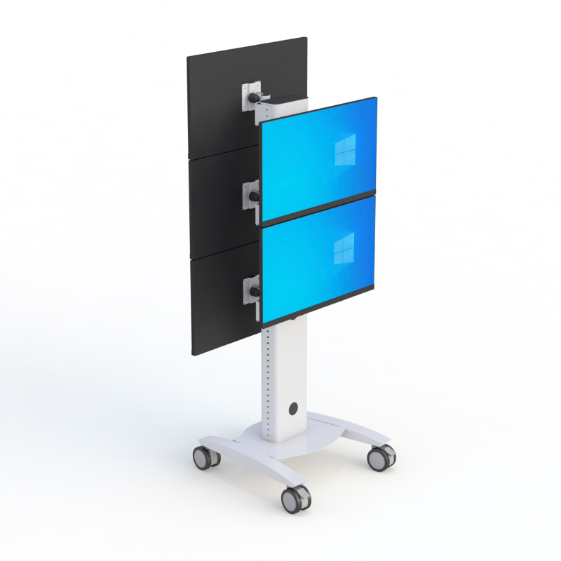 Industrial Computer Monitor Display Cart