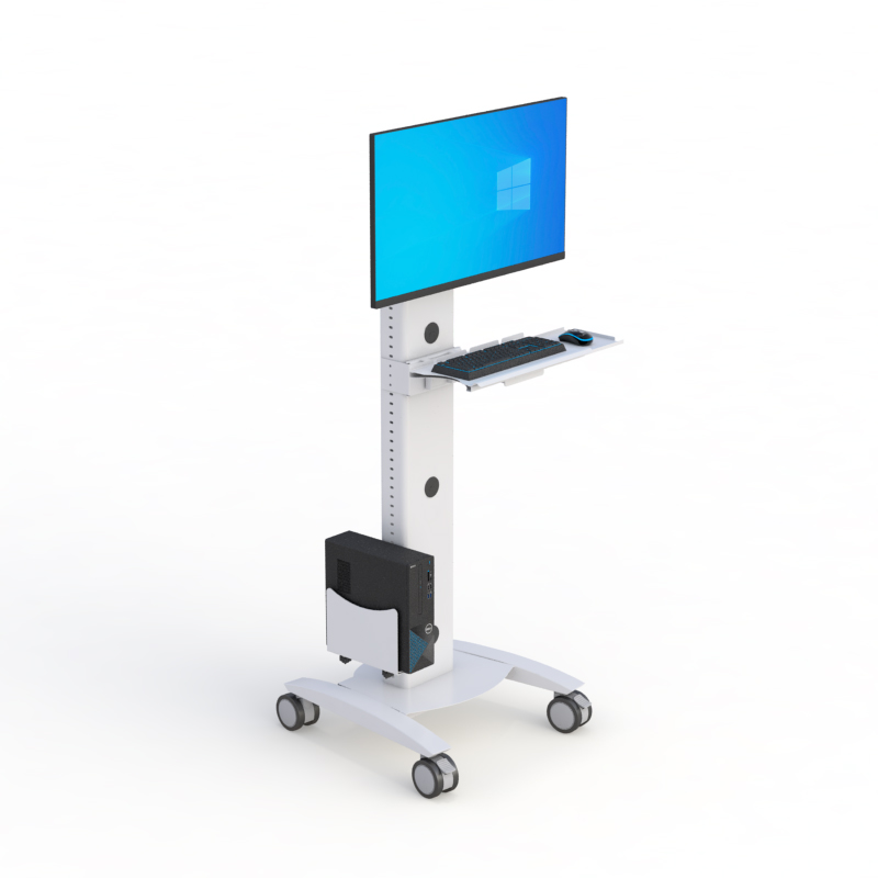 Ergonomic Computer Kiosk Station for Medical & Control Use