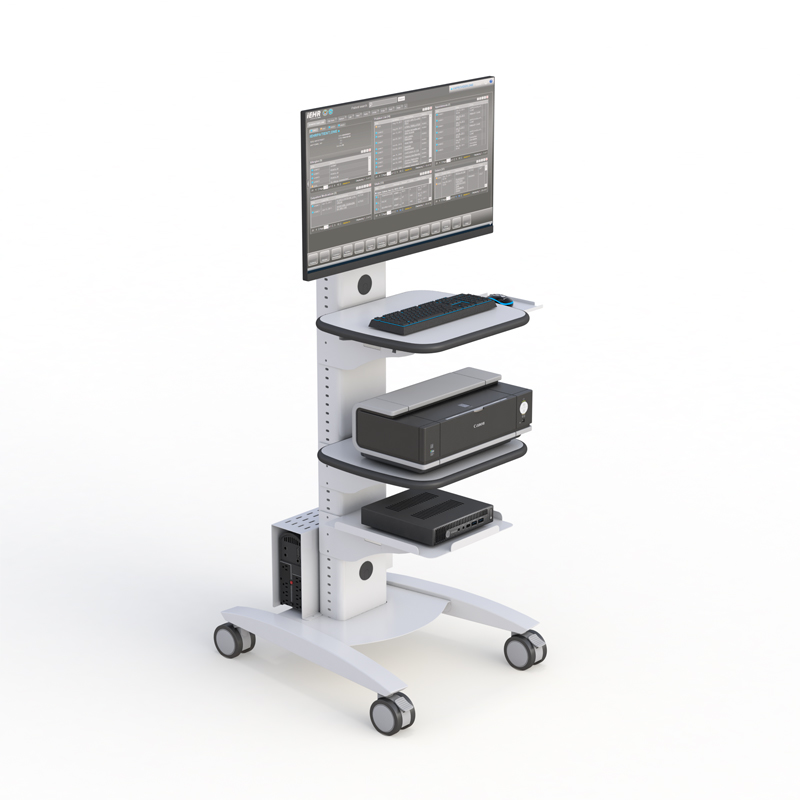 Ergonomic Rolling Computer Cart
