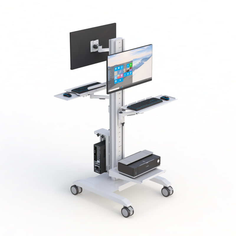Ergonomic Rolling Computer Stand