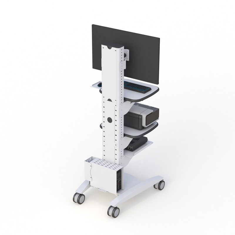 Ergonomic Rolling Computer Cart