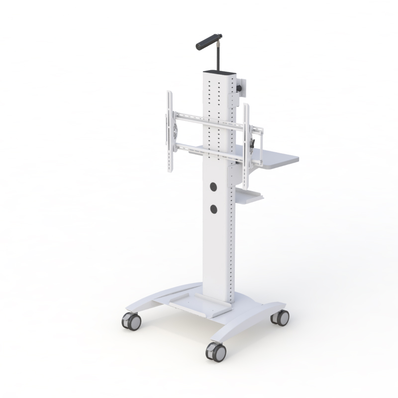 Mobile TV Stand with Wheels for Presentations & Meetings