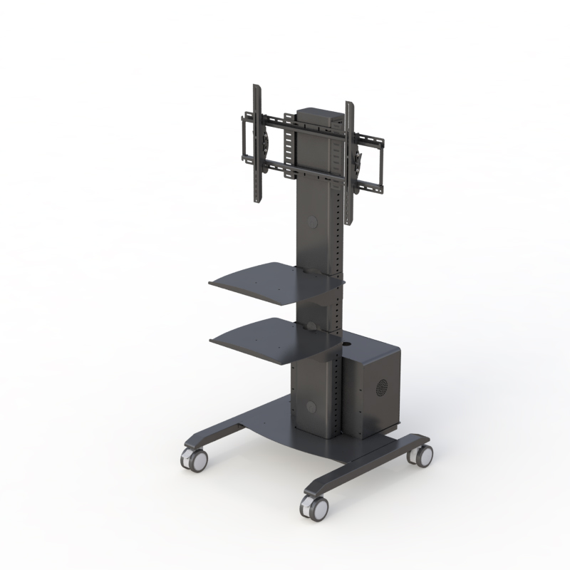 Computer Monitor Display Cart on Wheels
