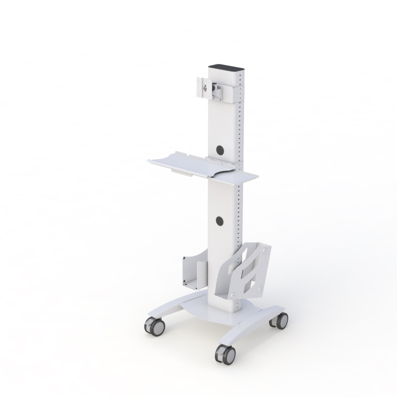 Mobile Computer Monitor Floor Stand