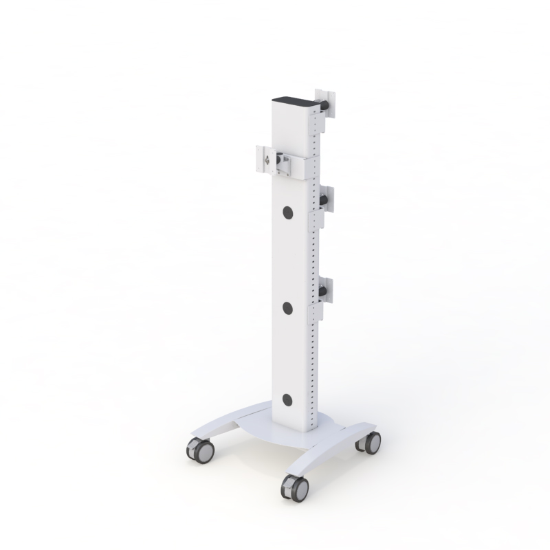 Ergonomic Rolling Computer Monitor Stand for Presentations