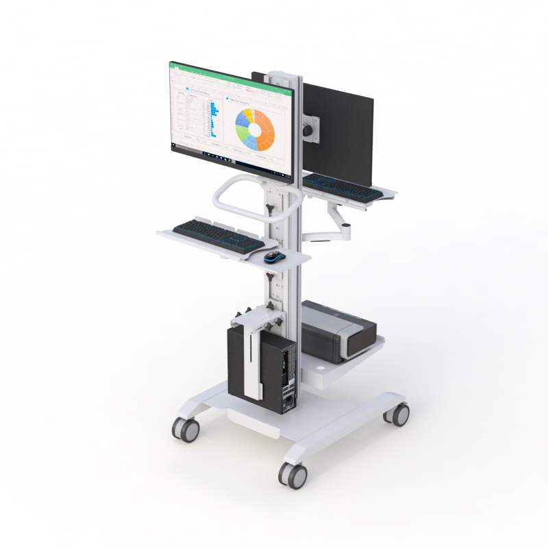 Ergonomic Rolling Computer Stand