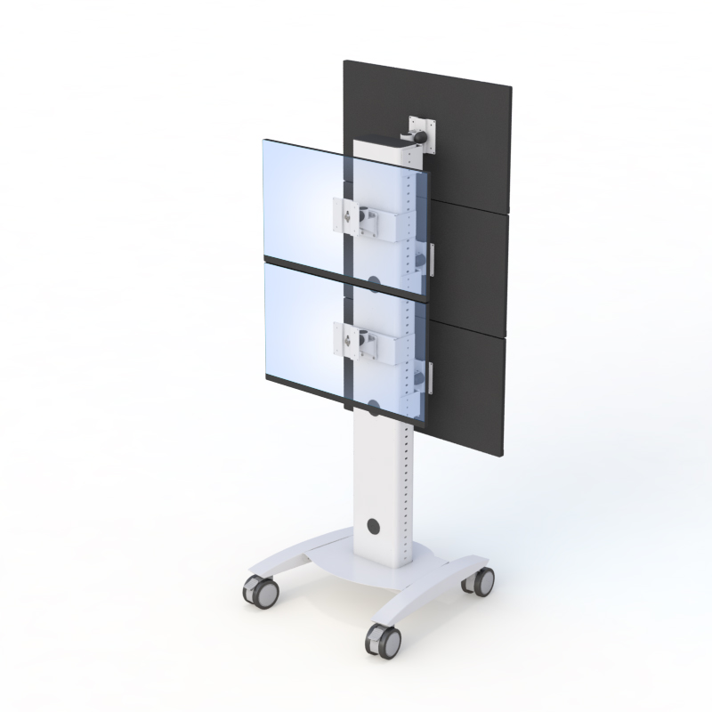 Industrial Computer Monitor Display Cart