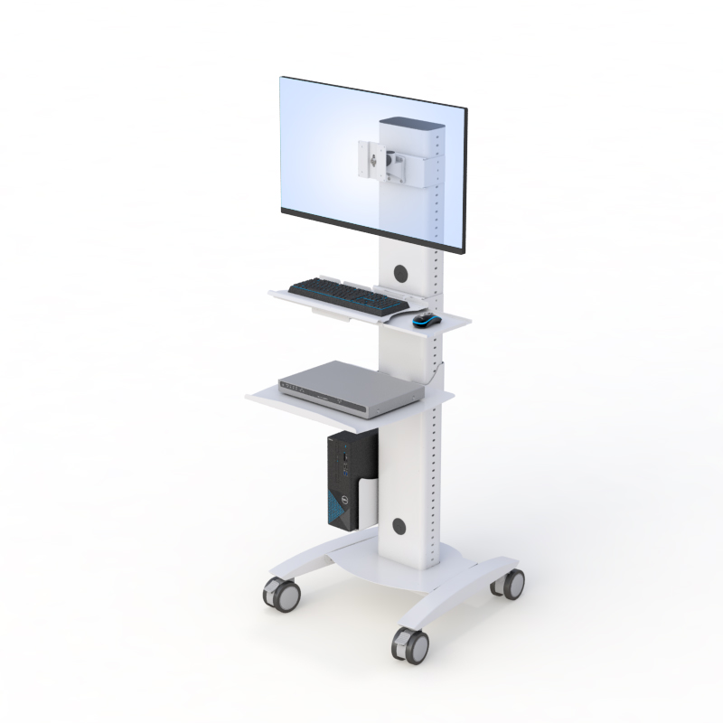 Computer and Printer Stand Rolling Cart on Wheels