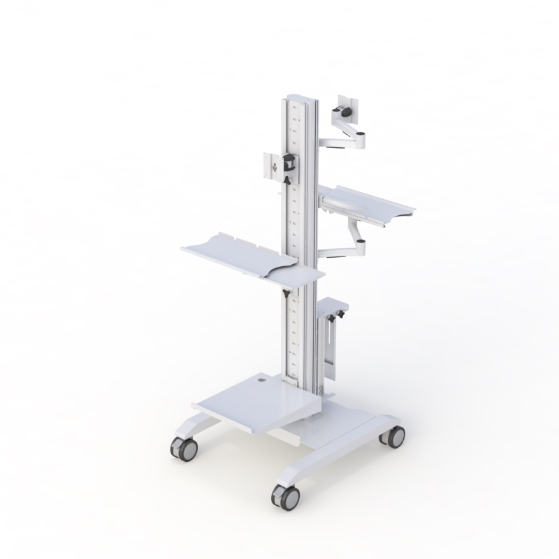Ergonomic Rolling Computer Stand
