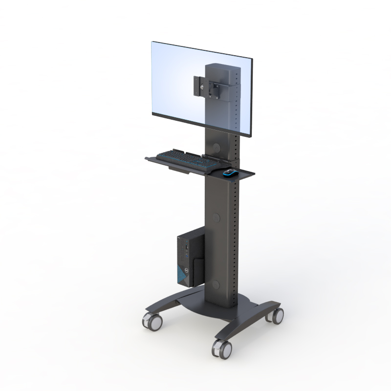 Ergonomic Computer Kiosk Station for Medical & Control Use