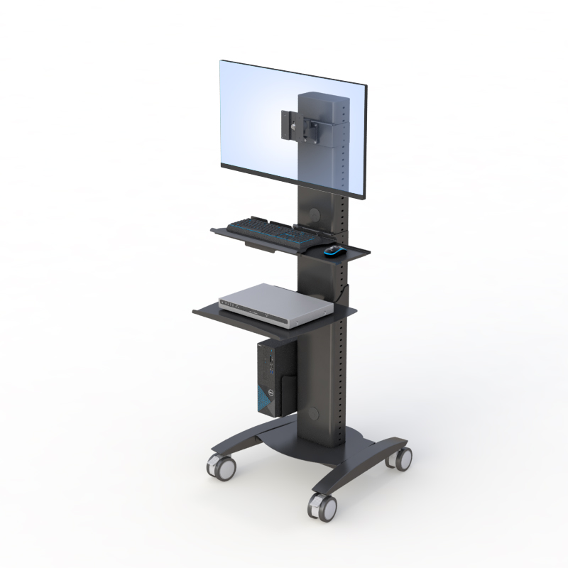 Computer and Printer Stand Rolling Cart on Wheels