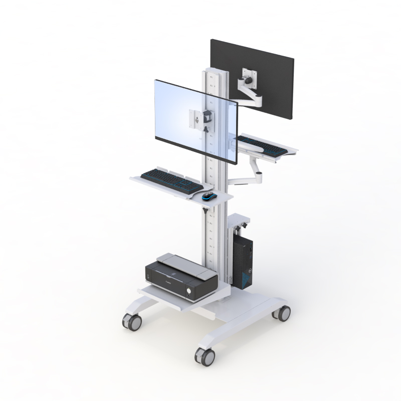 Ergonomic Rolling Computer Stand