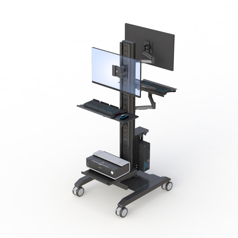 Ergonomic Rolling Computer Stand