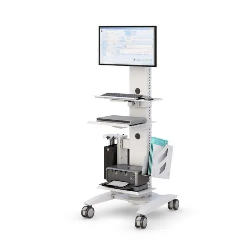 Computer Display Stand on Wheels