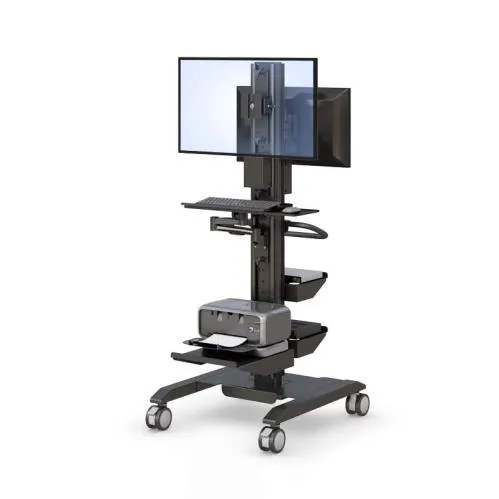 Rolling Computer Monitor Display Stand
