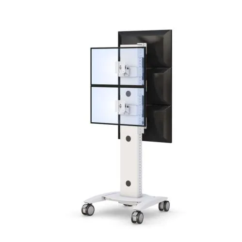Industrial Computer Monitor Display Cart