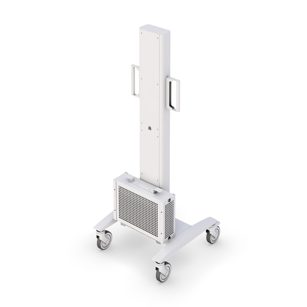 Mobile security cart with speaker and camera