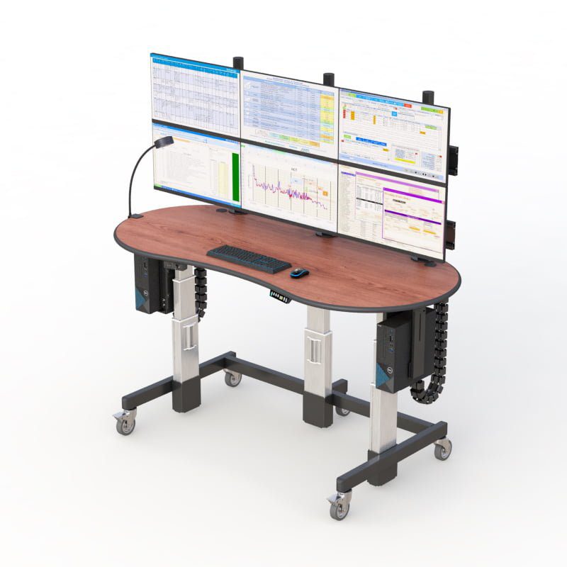 Mobile Adjustable Standing Desk for Flexible Workspaces