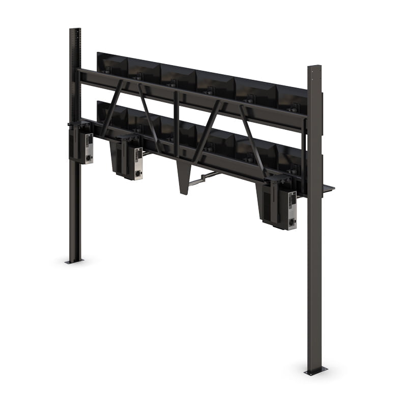 Multi-Computer Workstation Stand for Efficient Multi-Device Management