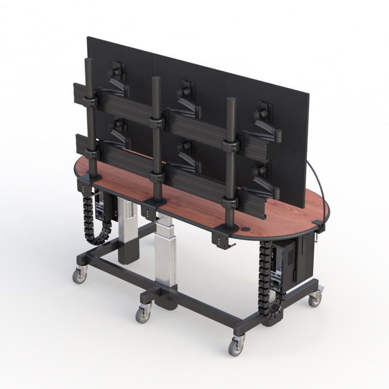 Mobile Adjustable Standing Desk for Flexible Workspaces