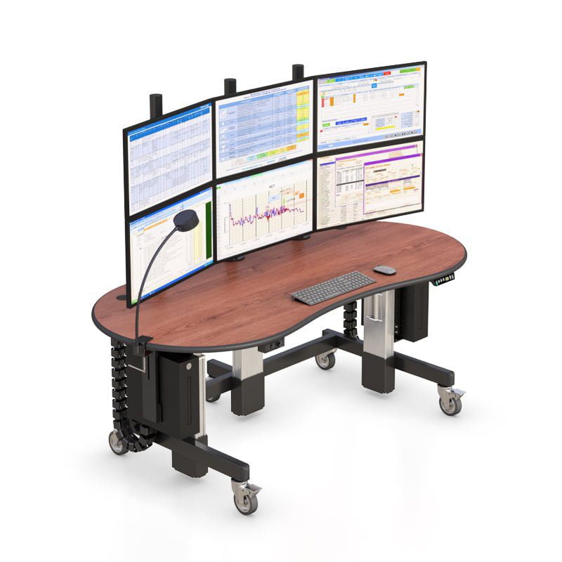 Mobile Adjustable Standing Desk for Flexible Workspaces