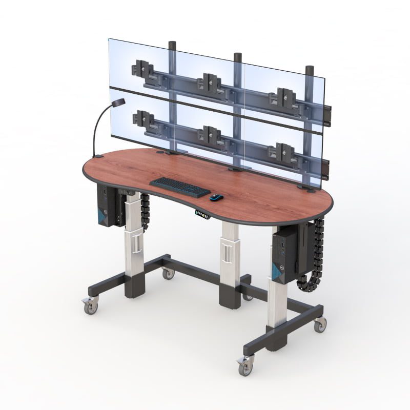 Mobile Adjustable Standing Desk for Flexible Workspaces