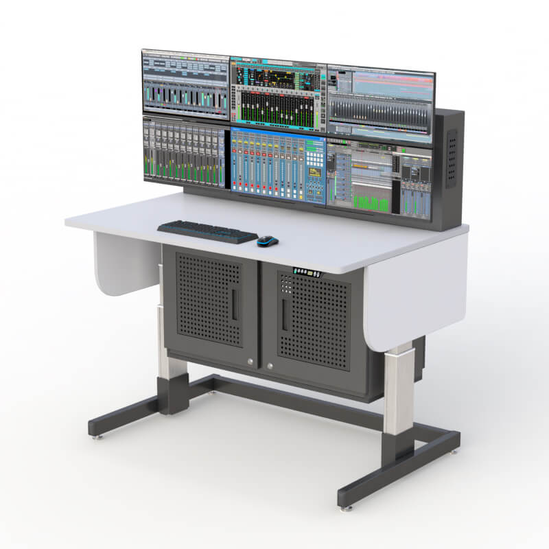 Ergonomic Control Room Console for 24/7 Operator Comfort