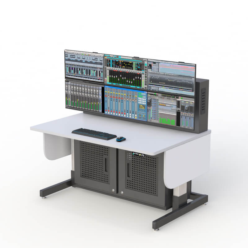 Ergonomic Control Room Console for 24/7 Operator Comfort