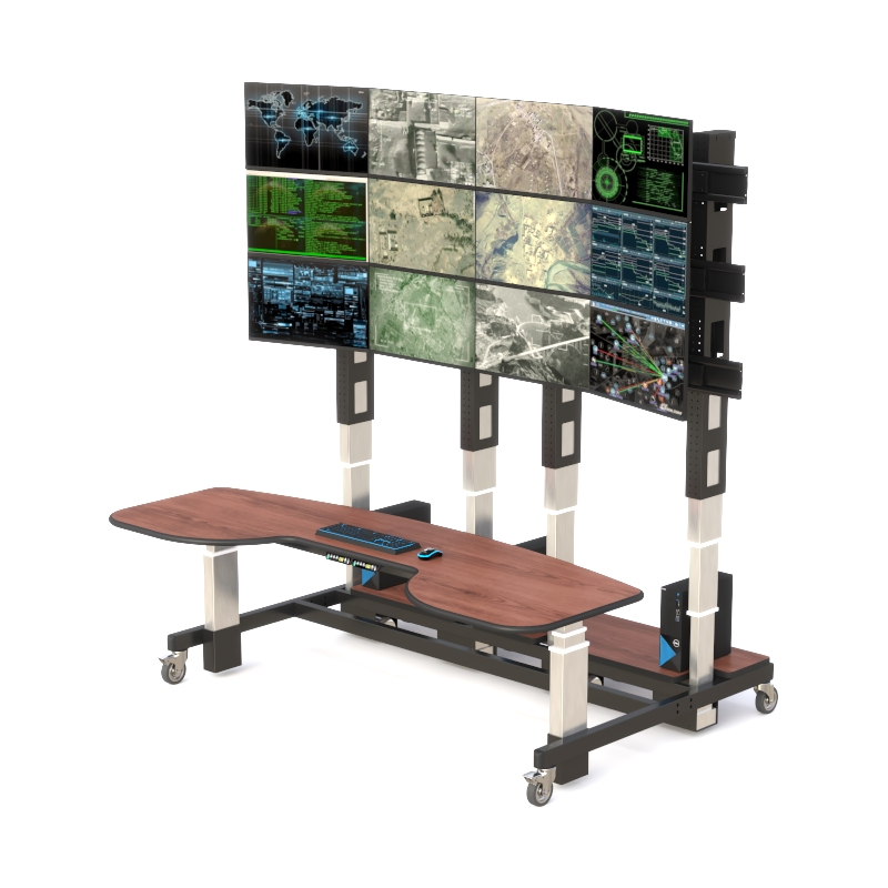 Control Room Console | Ergonomic Design 12 Monitor