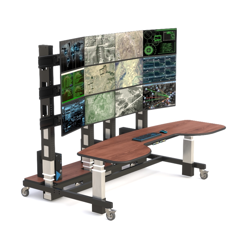 Control Room Console | Ergonomic Design 12 Monitor