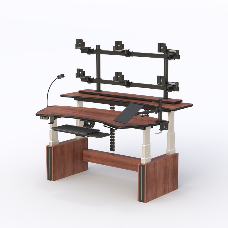 Advanced Multi-Monitor Control Room Console Workstation