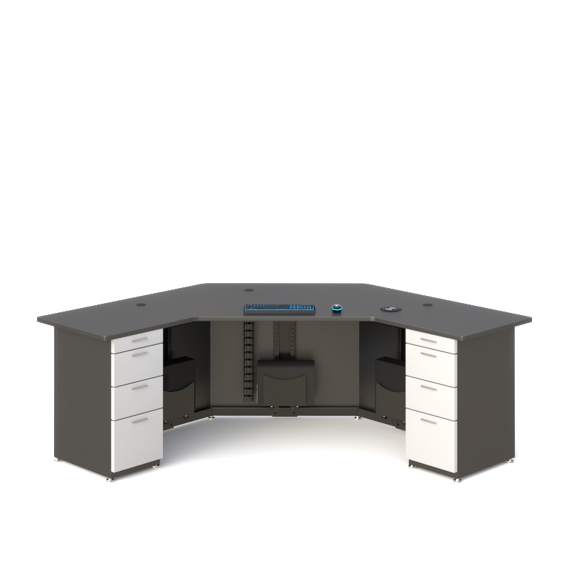 CCTV Command Center Corner Desk Base