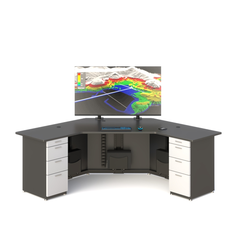 CCTV Command Center Corner Desk Base