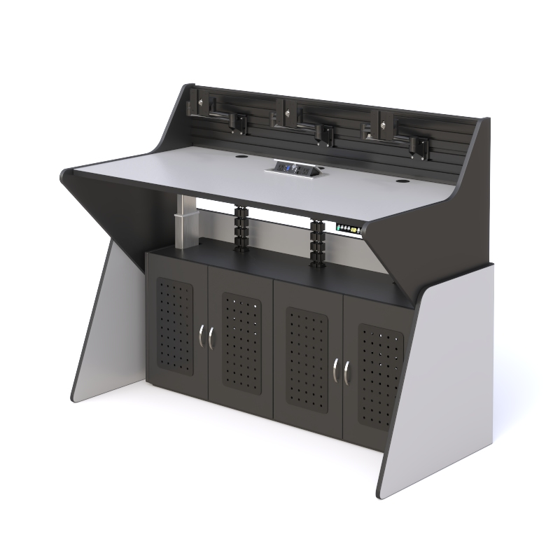 Advanced Enclosed Sit-Stand Control Room Console